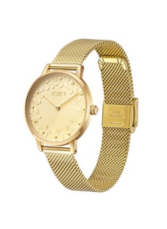 ECSTACY ECSTACY Women's Analog Champagne Pattern  Dial Watch - E23502-GMGC  - Image 2