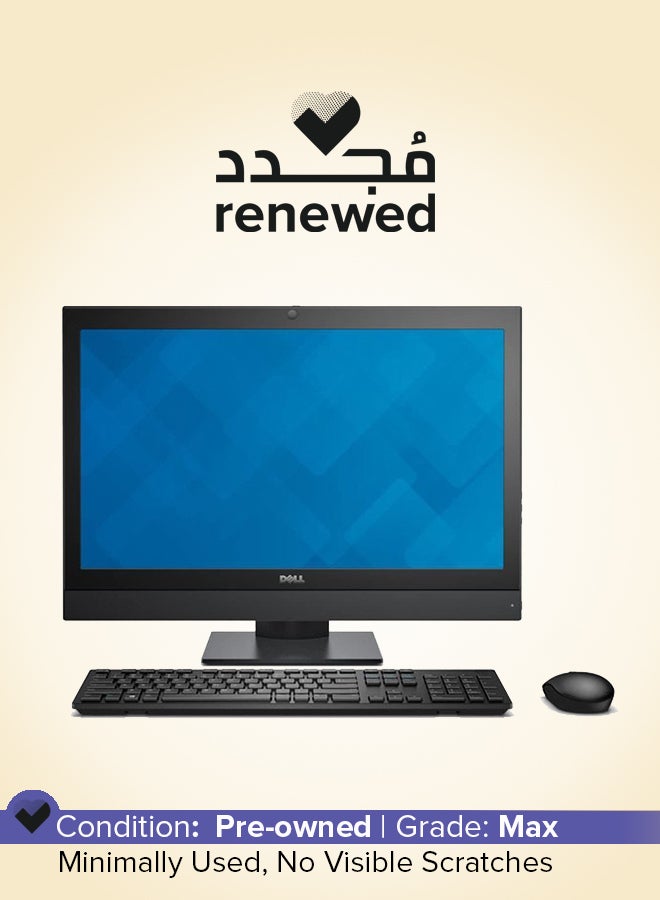 ديل مجدد - كمبيوتر مكتبي شامل OPTIPLEX 7440 AIO مع شاشة 23 بوصة، معالج Intel Core i5/الجيل السادس/ذاكرة RAM 8GB/قرص SSD سعة 240GB - Image 1