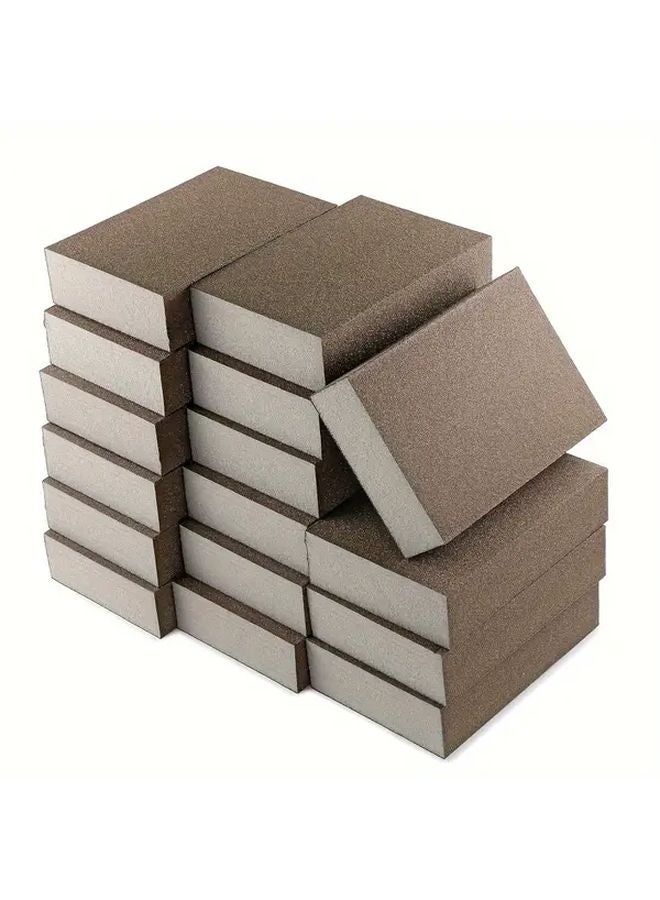 16pcs Medium 120 180 Grit Sphynx Sponge Sanding Blocks For Wood Metal Plasterboard - Image 2