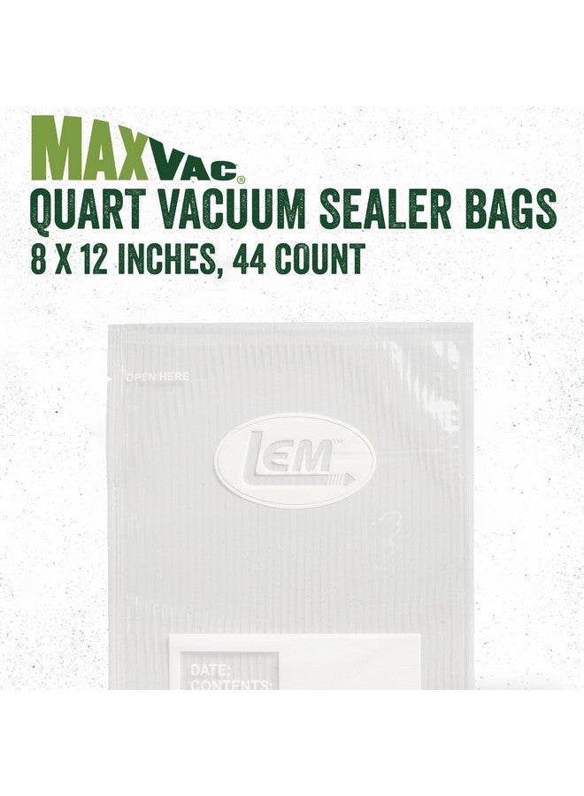 LEM Products MaxVac Quart Vacuum Sealer Bags, 8 x 12 Inches, Compatible with Major Vacuum Sealer Brands, 100 Count - Image 2