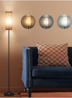 Garlo Floor Lamps for Living Room, Modern LED Standing Lamp Reading Light 3 Color Temperatures Adjustable Bedside Lamps for Bedroom Living Room Office Decor  - Image 1