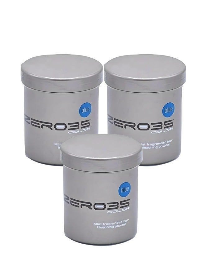 zero35 3 Pieces Mint Fragranced Hair Bleaching Powder 500ml - Image 1