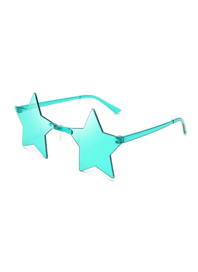 Generic - Star Shape Rimless Sunglasses Funny Pentagram Eyewear Óculos De Natal Decoração Óculos De Festa Gafas De Sol Para Hombre-Lenses Color:Orange - Image 1