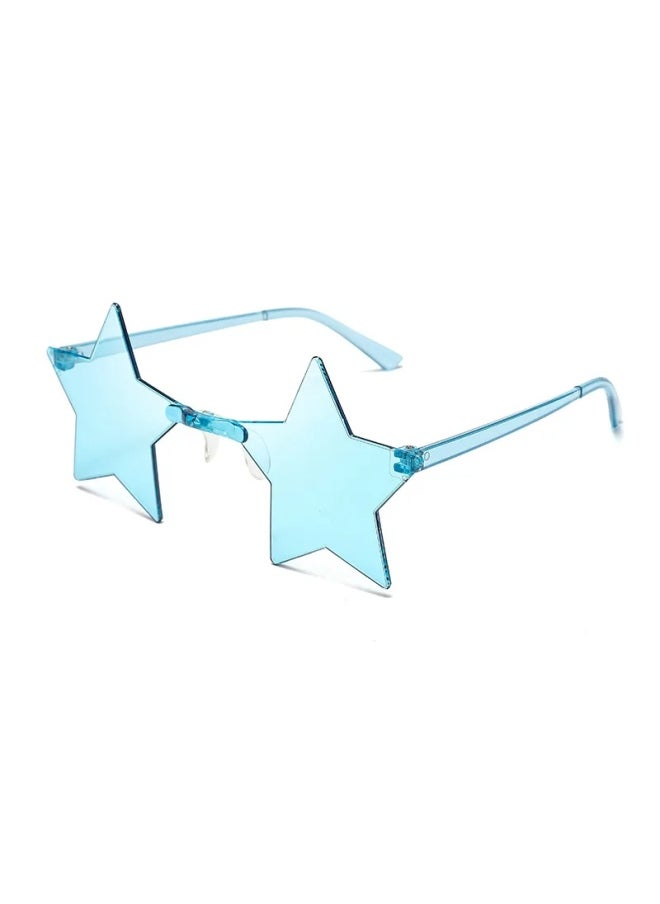 Generic - Star Shape Rimless Sunglasses Funny Pentagram Eyewear Óculos De Natal Decoração Óculos De Festa Gafas De Sol Para Hombre-Lenses Color:Orange - Image 1