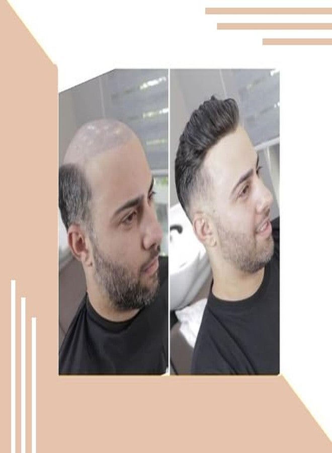 Kabello Human Hair Toupee Wig for Men Normal Monofilament 9x7 in Natural Black Color Pack of 1 - Image 5