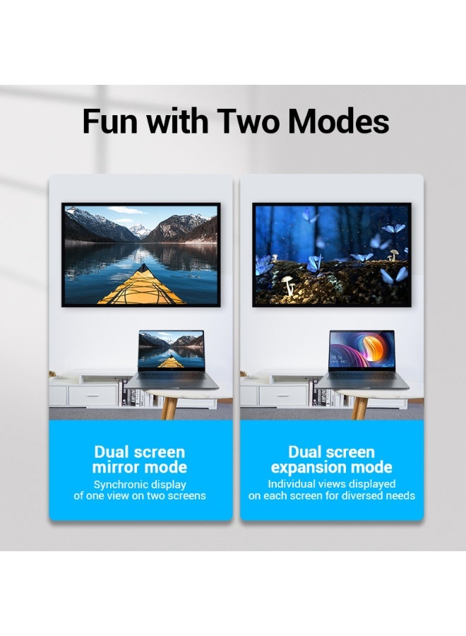 VENTION HDMI Male to Female Adapter Black 2 Pack Model # AIMB0-2 - Image 5