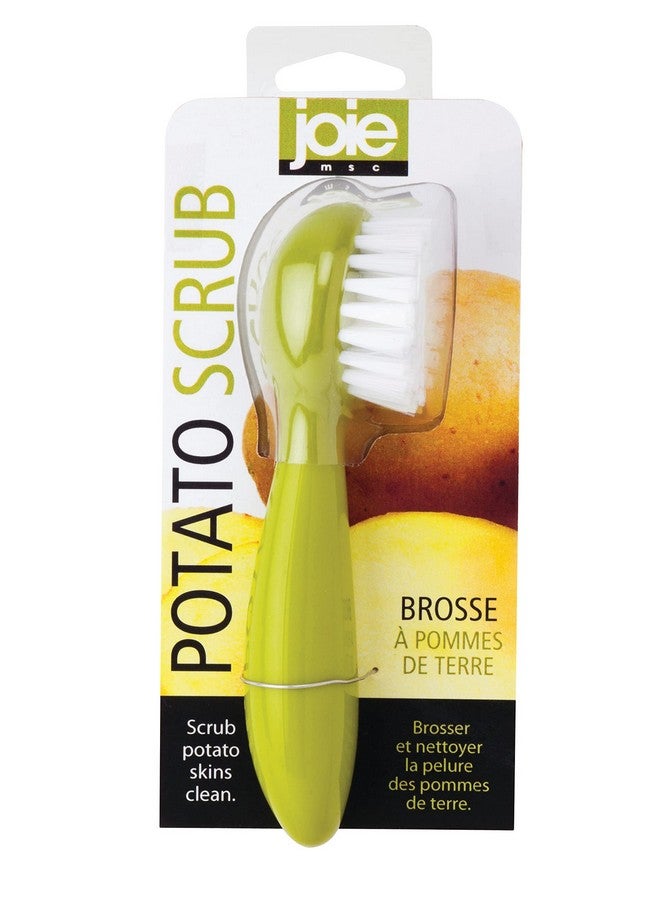 Joie Potato Scrub Brush, Ergonomic Easy Grip Handle, Ideal for Cleaning Vegetables and Fruits, Small and Compact, Handy Kitchen Gadget, BPA-Free, Dishwasher Safe, Green - Image 1