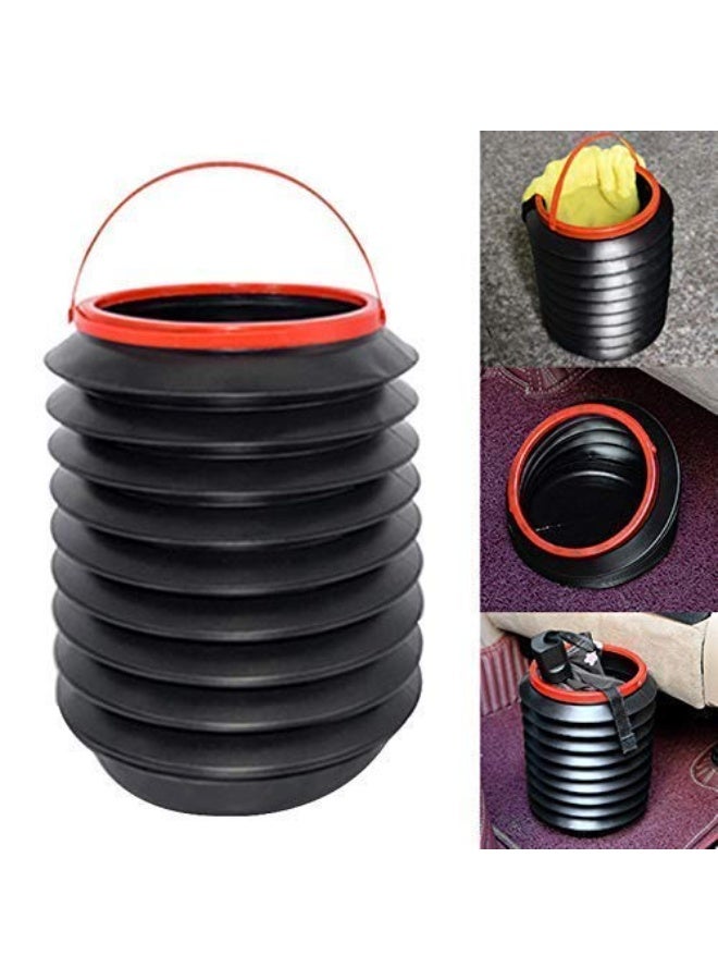 Universal Collapsible Car Trash Bin & Storage Organizer - Telescopic Leak-Proof Trash Can for Vehicles - Portable Multi-Use Container for Umbrellas, Snacks & Waste - Space-Saving Design - Easy to Clean. - Image 4