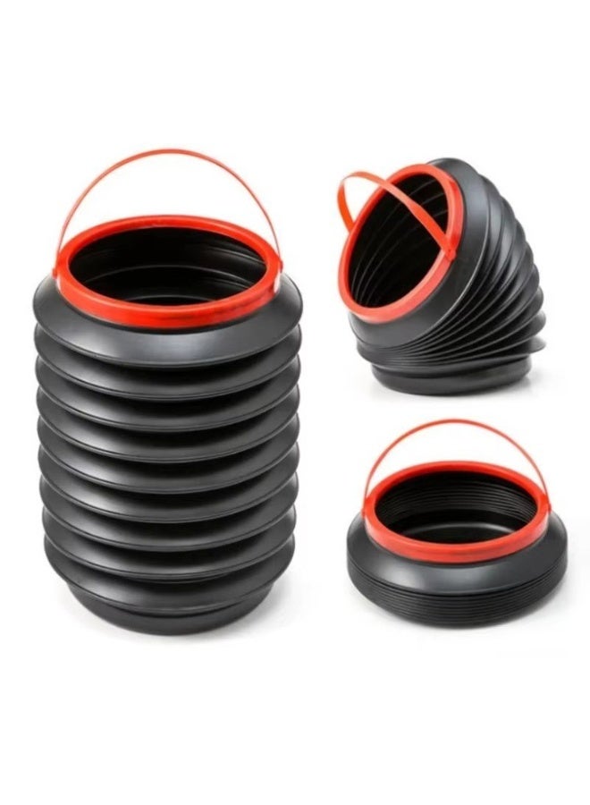 Universal Collapsible Car Trash Bin & Storage Organizer - Telescopic Leak-Proof Trash Can for Vehicles - Portable Multi-Use Container for Umbrellas, Snacks & Waste - Space-Saving Design - Easy to Clean. - Image 1