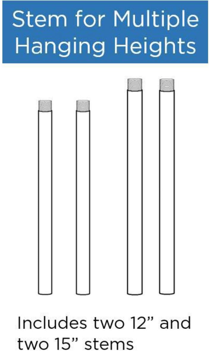 Progress Lighting P8601-143 Stem Kit, Graphite - Image 2