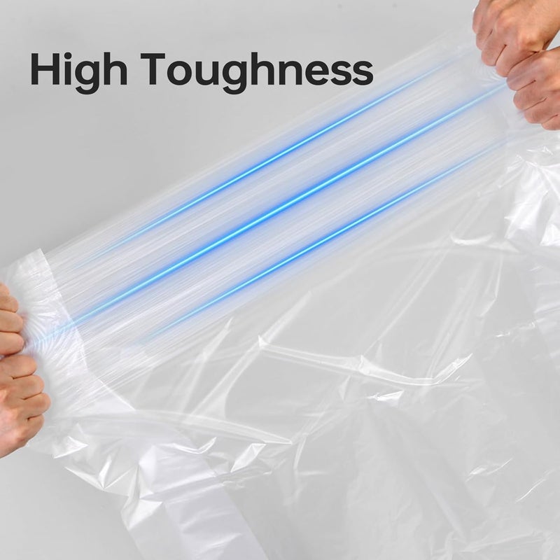 Maykela Eatra Large Trash Bag 15Pcs Garbage Bag Large Trash Bags,120 * 100cm Plastic Garbage Bag 120L Large Capacity Bin Liners (White-15 Pack) - Image 3