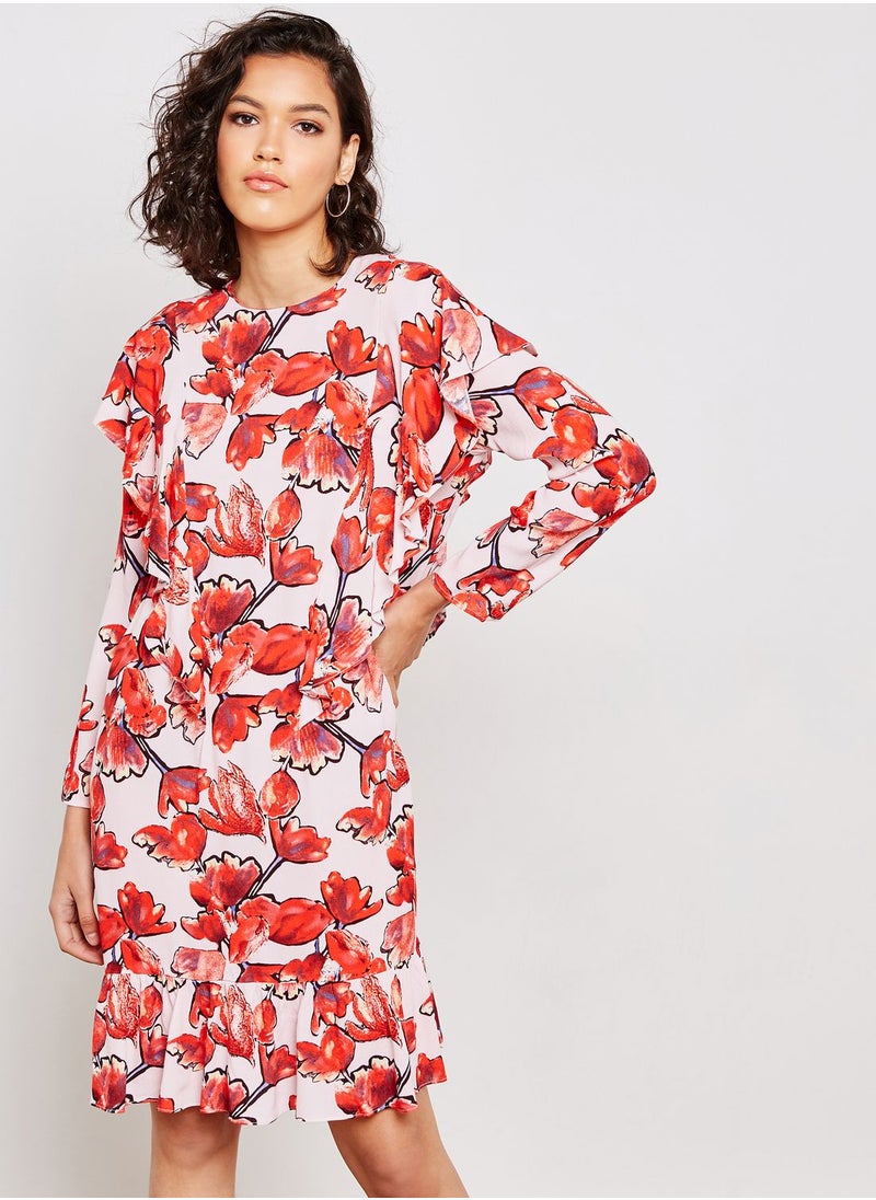 YAS - Floral Print Dress - Image 1