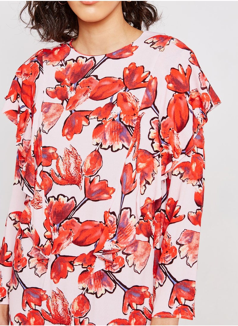 YAS - Floral Print Dress - Image 1