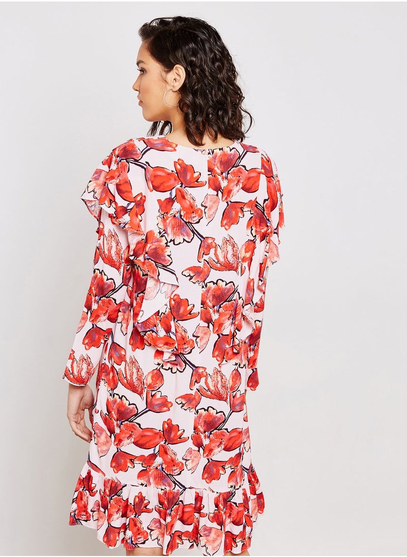 YAS - Floral Print Dress - Image 1