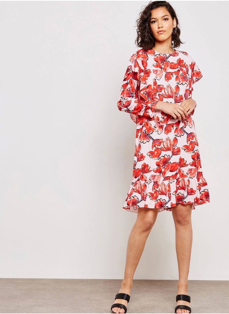 YAS - Floral Print Dress - Image 1