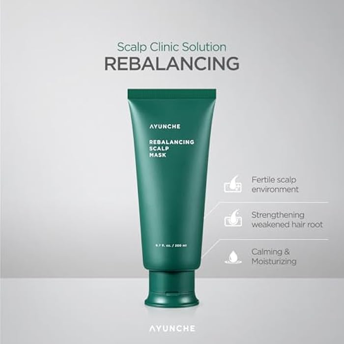 AYUNCHE Rebalancing Shampoo Moist 1.5 fl. oz. + Hair Mask 1 fl. oz. Mini Kit | For Dry Scalp | Soft & Moisturizing Cleansing Shampoo | Anti-Hair Loss & Thinning | Korean Salon Brand | Gift Set - Image 3