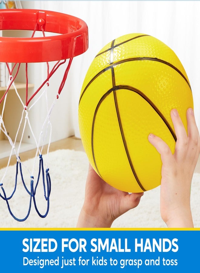 SYNCFUN 6 PCS Mini Basketballs, 5 inches Colorful Small Ball for Basketball Hoop, Inflatable Rubber Ball, Sports Toys Gift for Toddlers and Teenagers (6 Colors) - Image 3