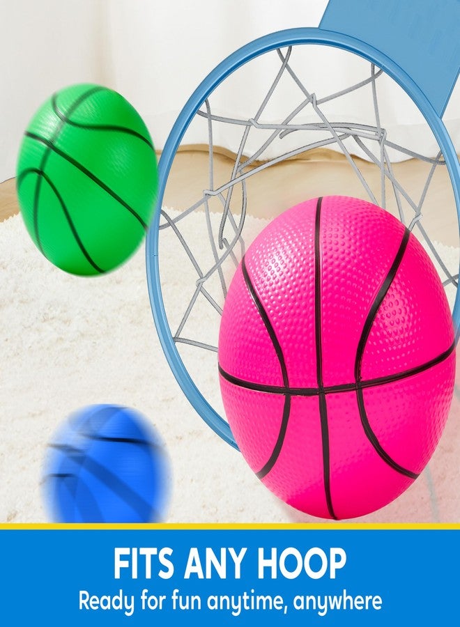 SYNCFUN 6 PCS Mini Basketballs, 5 inches Colorful Small Ball for Basketball Hoop, Inflatable Rubber Ball, Sports Toys Gift for Toddlers and Teenagers (6 Colors) - Image 5