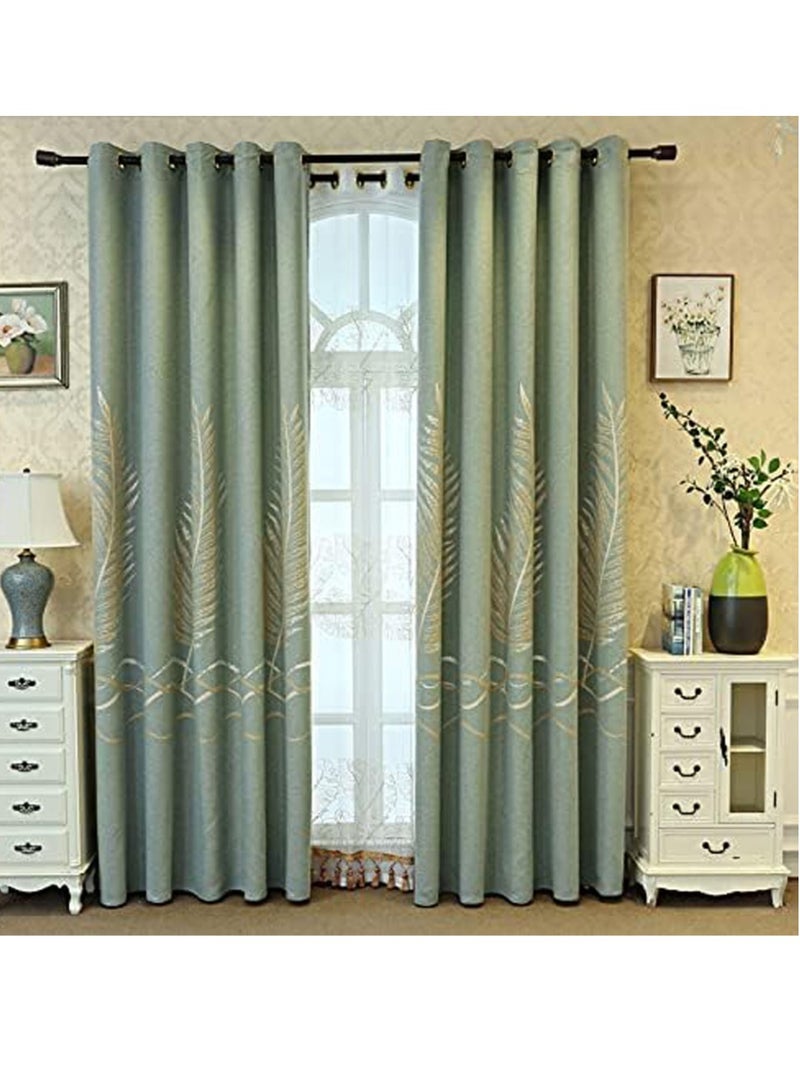 عام الشمال نمط بسيط نافذة ممتدة من الأرض إلى السقف ستائر التعتيم ستائر مطرزة دراسة غرفة نوم غرفة المعيشة (1 قطعة) - Image 3