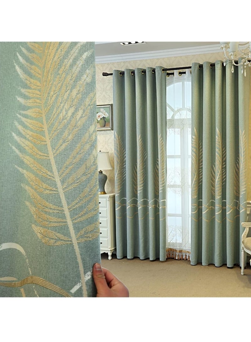 عام الشمال نمط بسيط نافذة ممتدة من الأرض إلى السقف ستائر التعتيم ستائر مطرزة دراسة غرفة نوم غرفة المعيشة (1 قطعة) - Image 4