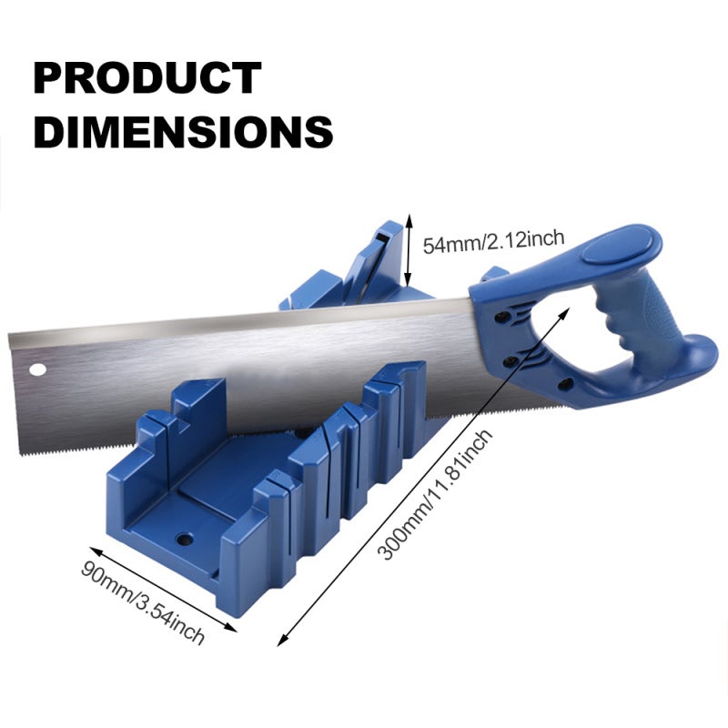 Mitre Box: Blue Small Size, Rugged PC Durable Design - Multiple Angle Precision Cutting, Stable Saw Fixation for Home & Professional Woodworking, Photo Frame Making, Gypsum Line Cutting - Image 4