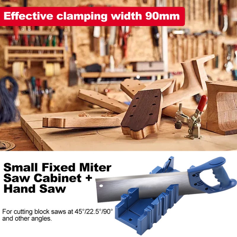 Mitre Box: Blue Small Size, Rugged PC Durable Design - Multiple Angle Precision Cutting, Stable Saw Fixation for Home & Professional Woodworking, Photo Frame Making, Gypsum Line Cutting - Image 5