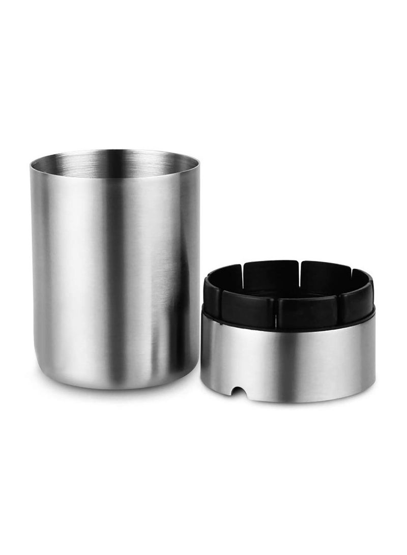 Captaintech Stainless Steel Ashtray, Outdoor Ashtray, Windbreaker Ashtray, Car Ashtrays, Ash Tray for Household Office Garden - Image 5