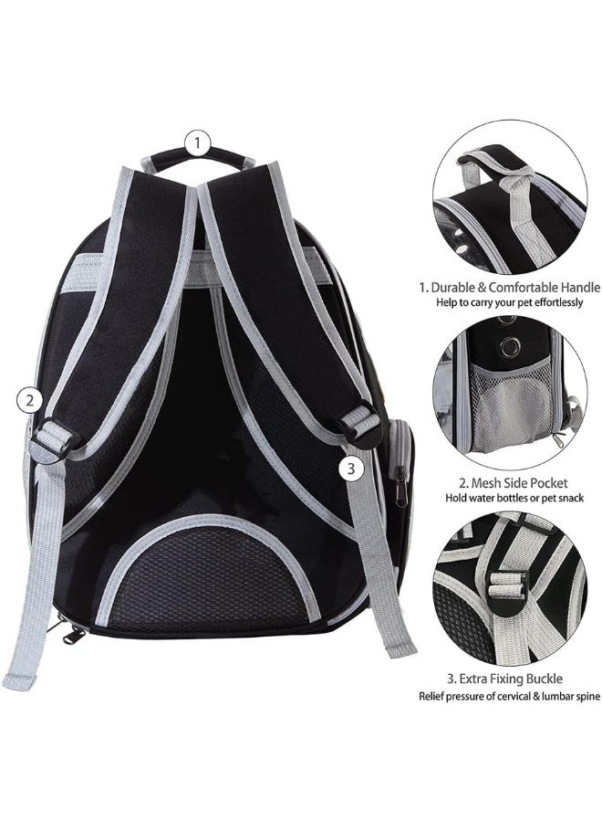 Neostyle NeoStyle Cat Carrier Bubble Bag, Transparent Breathable Capsule Backpack, Pet Convenient Carrier Bag for Small and Medium Cats Dogs. Hiking, outdoor use (Yellow)  - Image 4