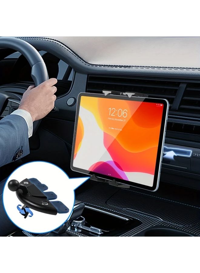 Black Car CD Slot Tablet And Phone Holder Mount For 4 7 To 14 Inch Devices - Image 1