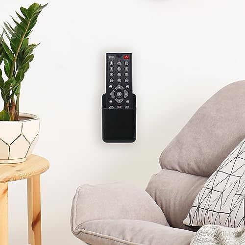 VACONICO 6 Pcs Remote Control Holder Wall Mount, TV Remote Controller Holder - Self Adhesive Marker Holder Wall Mount Pen Holder Storage Organizer for Home Office School (Black) - Image 4