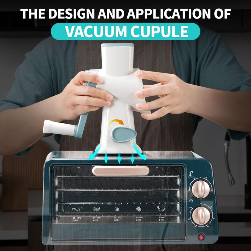 Badelite Rotary Ice Shaver with Handle Manual Hand Crank Snow Cone Maker Machine Qucik Shaved Ice Maker with Suction Feet, All Ice Cubes Fitted.Premium Portable Ice Crusher and Shaved Ice Machine. - Image 3