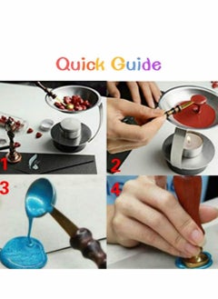 Y&D Sealing Wax Melting Furnace, Seal Warmer, Furnace Tool Spoon Kit Beads Save Hours of Making Amounts Seals for Sticks, Set 2  - Image 4