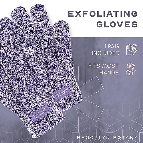 Brooklyn Botany Exfoliating Gloves for Bath and Shower – Heavy Duty Exfoliating Body Scrubber for Massage and Dead Skin Remover for Body – 1 Pair - Image 5