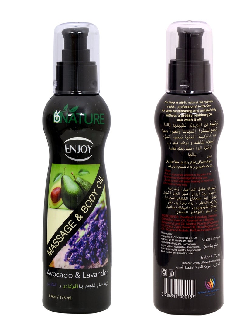 ENJOY Body Massage Oil With Avocado and Lavender - Image 2