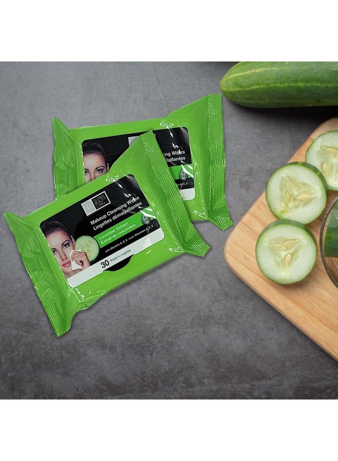 Global Beauty Care Cleansing Makeup Removal Wipes Bulk - Great for travel toiletries - 120 Count (4-Pack) (Cucumber) - Image 5