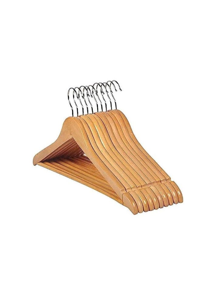 12 Pieces -wooden Cloth Hangers