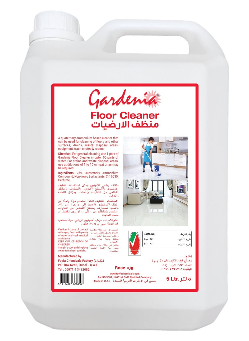 Gardenia - Floor Cleaner Liquid Rose 5 Liter - Image 1