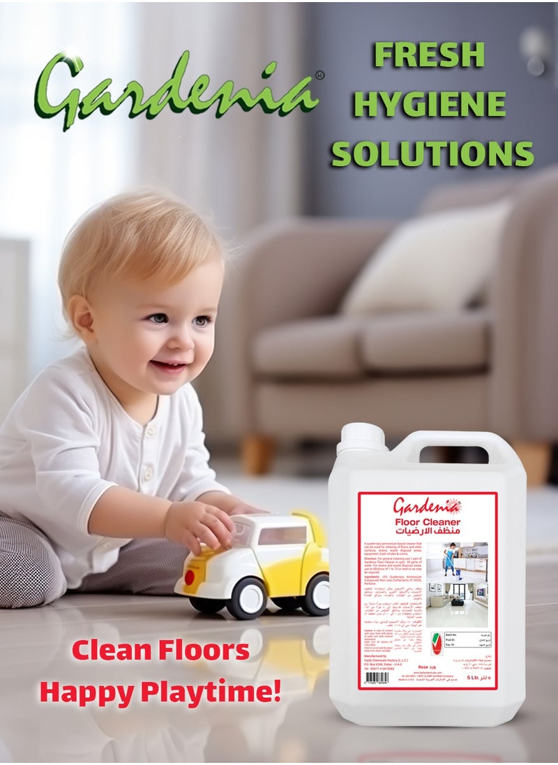 Gardenia - Floor Cleaner Liquid Rose 5 Liter - Image 1