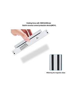 AGYMNX Electric Magnetic Lock 180KG/350lbs Access Control Electronic Metal Door Lock DC12V Fail Safe NC Type for Security System Single Door  - Image 3