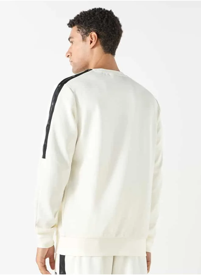 Kappa Kappa Logo Detail Sweatshirt with Long Sleeves