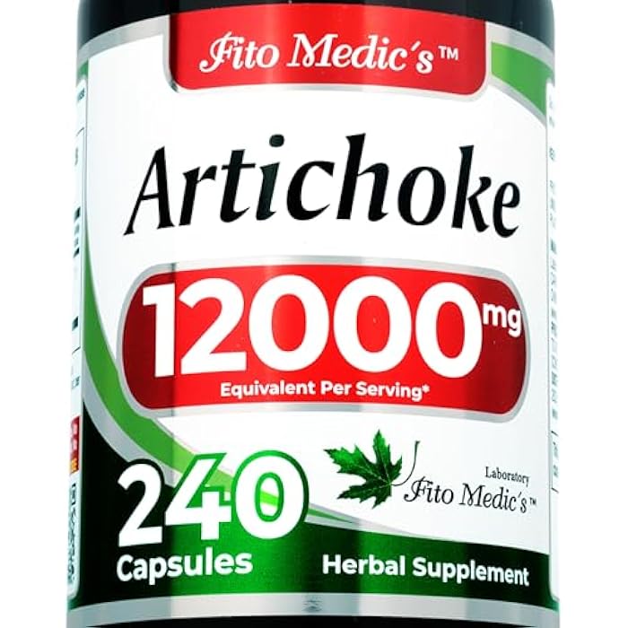 FITO MEDIC'S Artichoke Capsules 240 Count | Alcachofa Supplement - Image 1