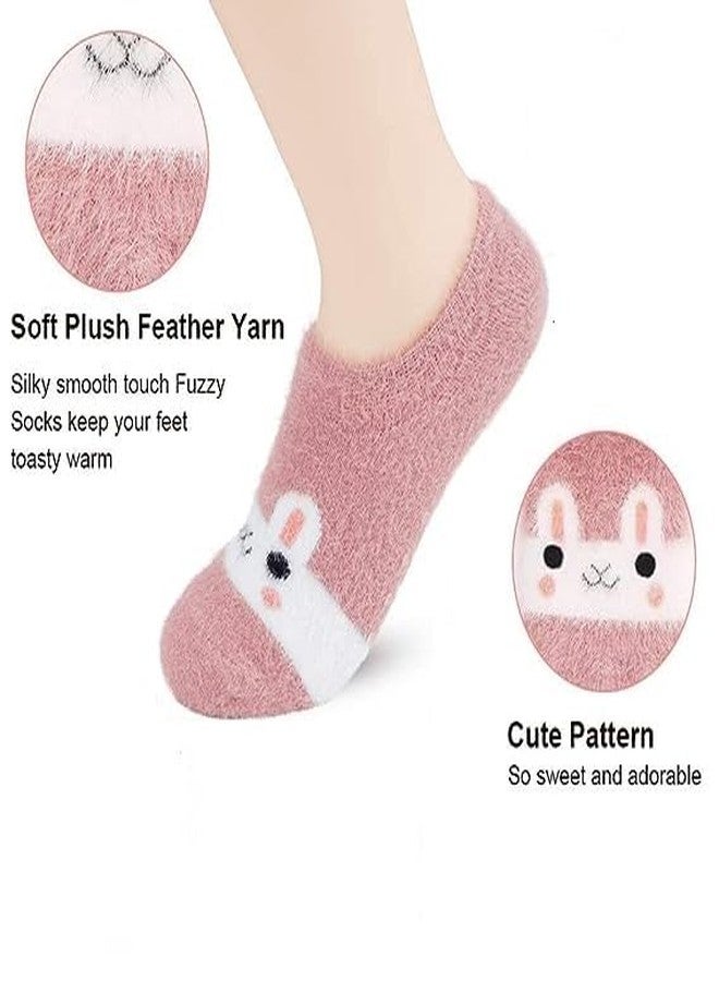KETKAR Woolen Fuzzy Cute Cartoon Animal face Winter Socks For Girls -Cozy Socks for Girl, Cute Socks, Warm Socks_Mix_PO3 - Image 5