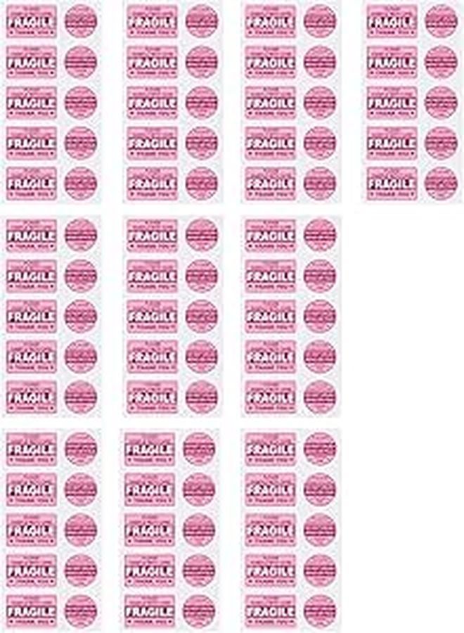 Fragile Warning Labels Handle With Care Stickers 10 Sheets Easy To Use - Image 1