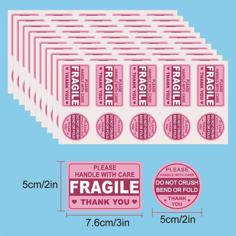 Fragile Warning Labels Handle With Care Stickers 10 Sheets Easy To Use - Image 5