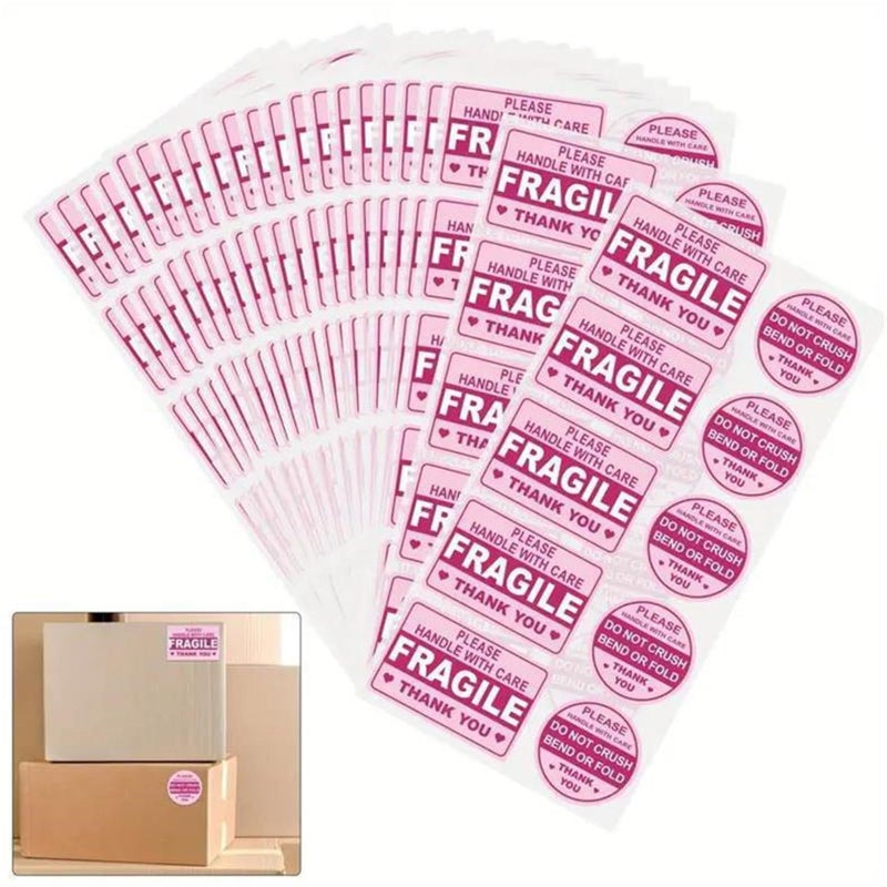 Fragile Warning Labels Handle With Care Stickers 10 Sheets Easy To Use - Image 3