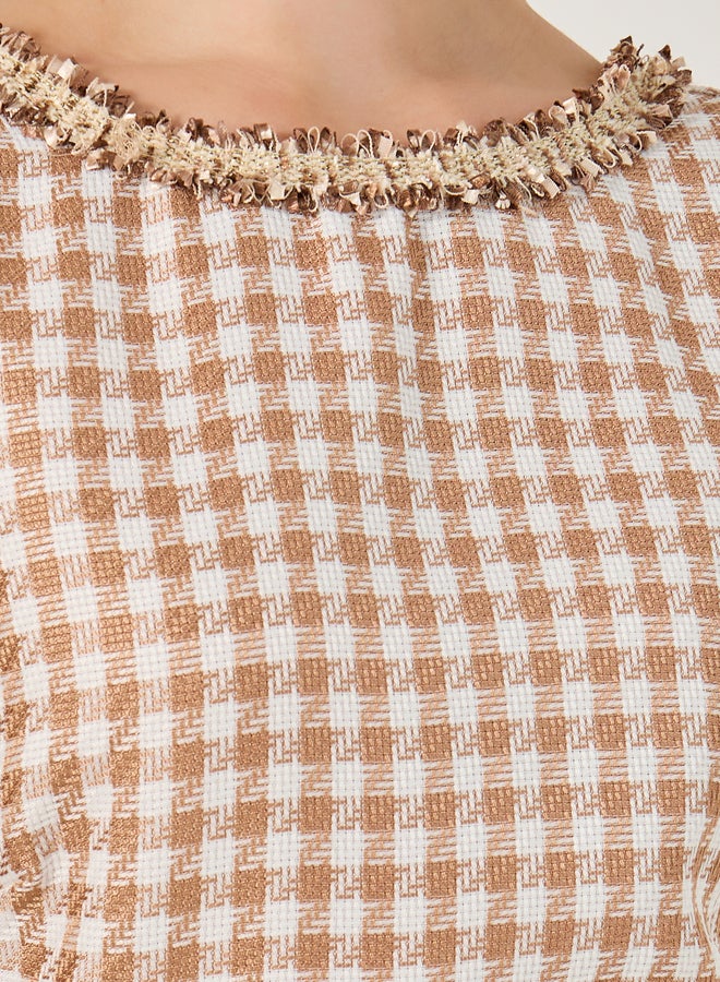 Styli Gingham Pencil Dress  - Image 4
