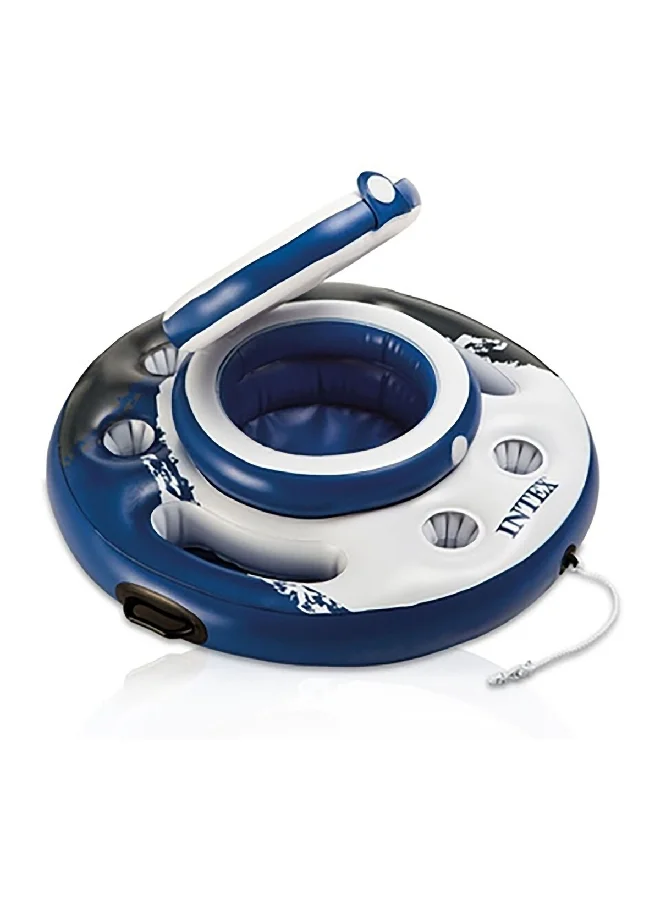 INTEX Vinyl Durable Inflatable Round Floating Cooler Multicolor 25.4 x 63.5 x 88.9 cm 56822