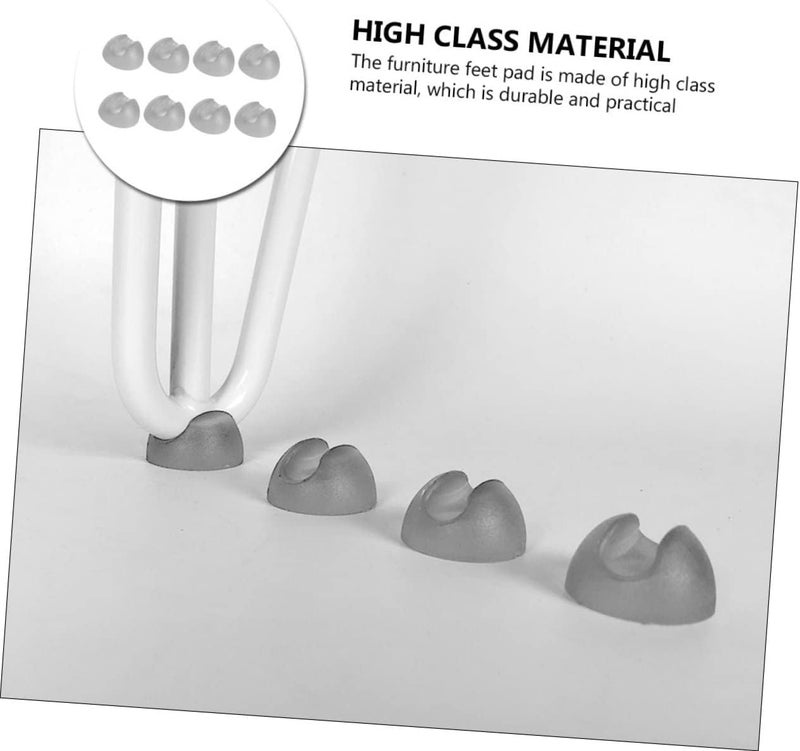 DOITOOL 8Pcs Non Slip Furniture Feet Pads Protective Chair and Table Supports Transparent Floor Protectors for All Chair Types Easy Installation Reliable Skid Design - Image 4