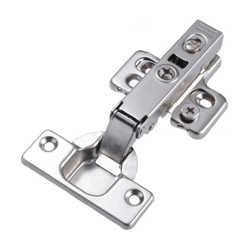 Luokim 10 Pack 5 Pairs Full Overlay Soft Close Cabinet Hinges European Kitchen HeavyDuty Frameless Adjustable Concealed 35mm Cup 3D ClipOn TwoWay Hinge Nickel Plated Finish - Image 2