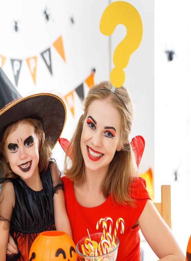 توي اند اونا مجموعة عصابات رأس TOYANDONA على شكل أسهم: عصابات رأس صفراء مرحة برموز وعلامات استفهام وتعجب، مثالية للحفلات الموسيقية والهالوين والأزياء التنكرية ودعائم الصور - عصابات شعر ناعمة قابلة للتمدد للنساء والرجال والأطفال - Image 5